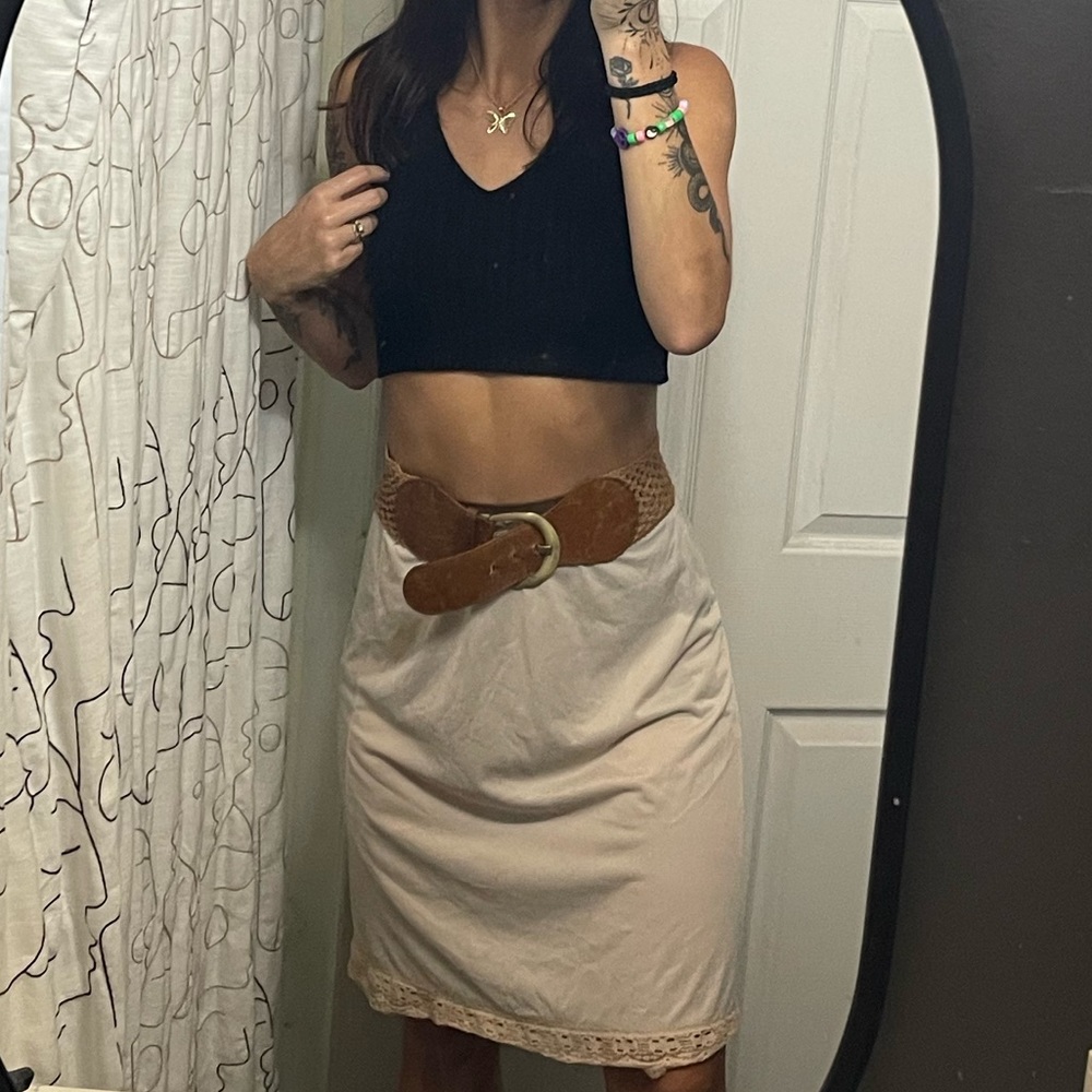 Y2k slip skirt